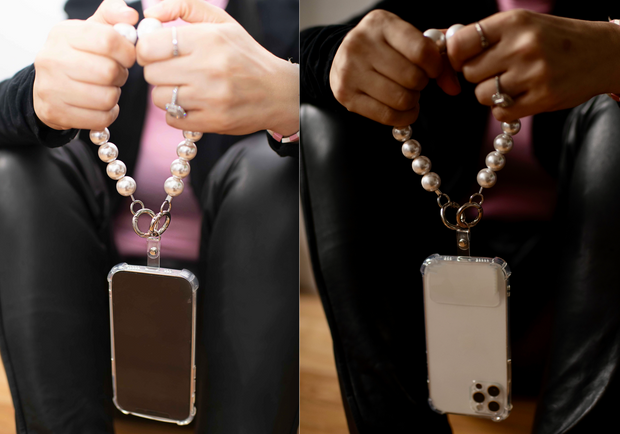 Belle Pearl Chain + iPhone Case