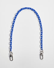Kids plastic lightweight blue face mask chain holder necklace