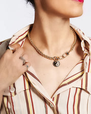 KESHA x PC Yin Yang Braided Necklace to Mask Chain